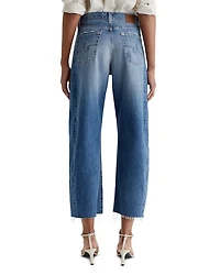 Hattie High Rise Crop Barrel Leg Jeans Gemini