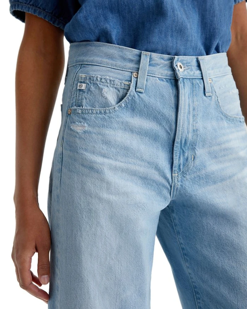 Hattie Crop High Rise Barrel Leg Jeans Sunrise