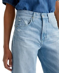 Hattie Crop High Rise Barrel Leg Jeans Sunrise