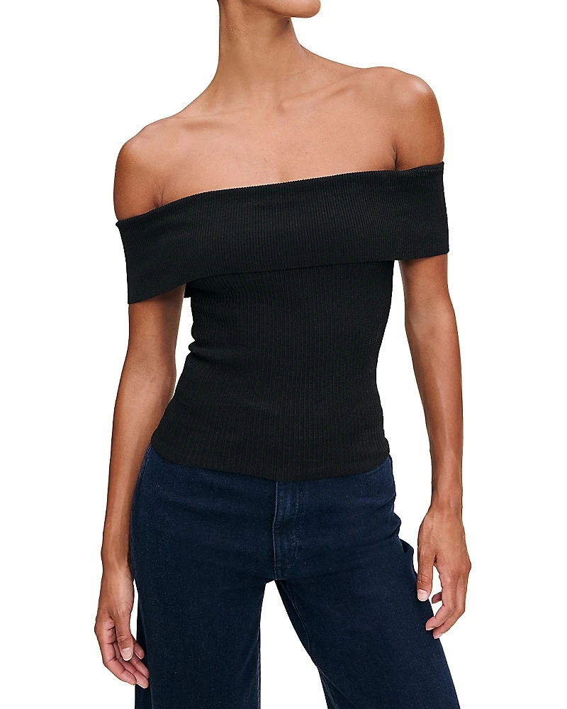 DL1961 Off-the-Shoulder Instasculpt Rib Top
