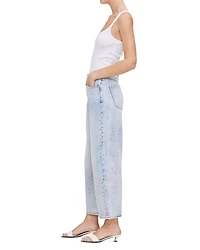 Taylor High Rise Cropped Barrel Leg Jeans Crystal Lake
