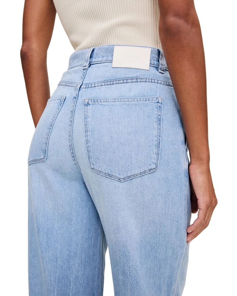 Aura Isabel Wide Leg Mid Rise Jeans Beachfront