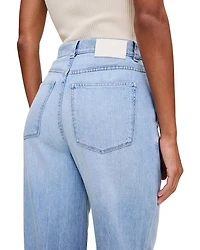 Aura Isabel Wide Leg Mid Rise Jeans Beachfront
