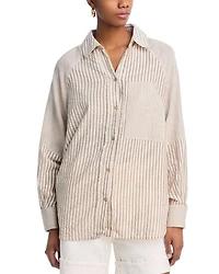 Mixed Striped Media Shirt
