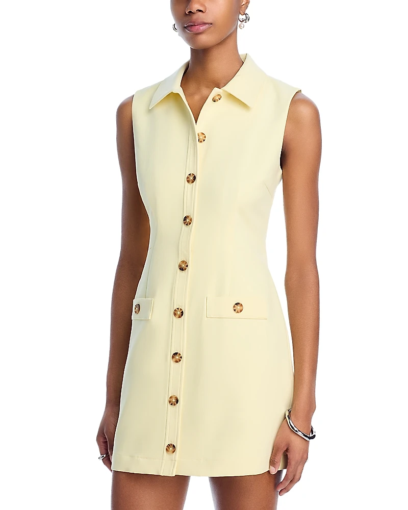 French Connection Azra Button Front Dress