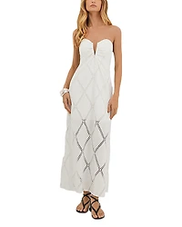 ViX Eyelet Zhen Long Swim Cover-Up Dress