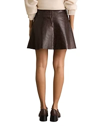 Charlie Leather Mini Skirt
