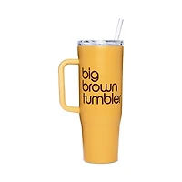 Corkcicle Bloomingdale's Big Brown Tumbler Cup with Lid and Straw - Exclusive