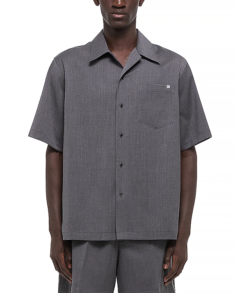 Helmut Lang Boxy Short Sleeve Camp Shirt