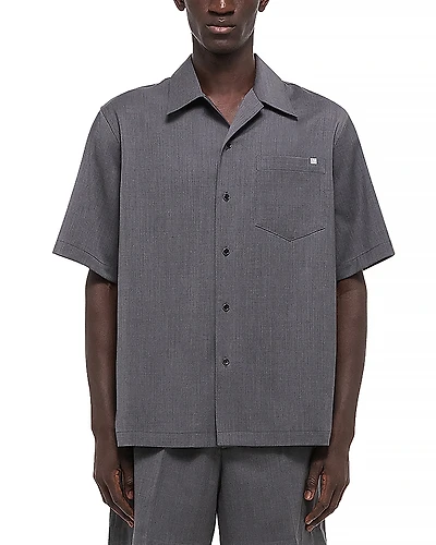 Helmut Lang Boxy Short Sleeve Camp Shirt