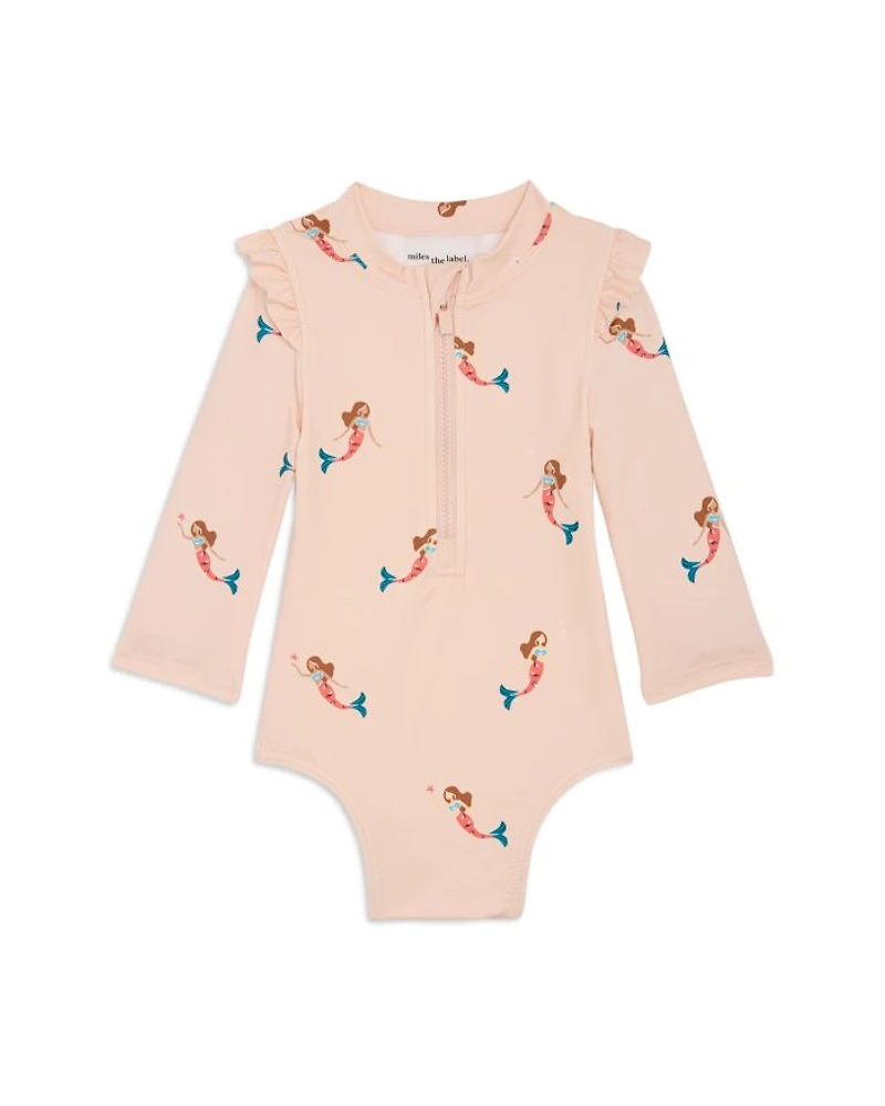 Girls' Printed Long Sleeved Swimsuit - Baby