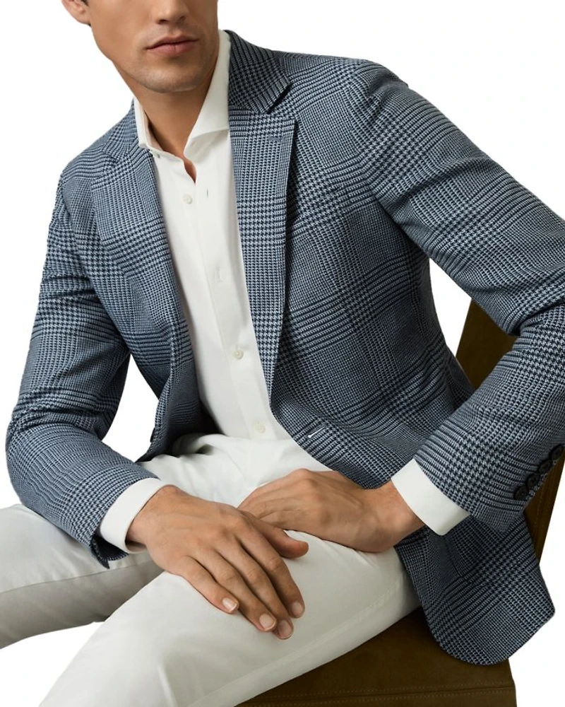 Modern Fit Prince of Wales Check Blazer
