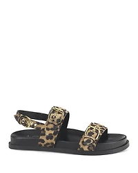 Women's Cristina Calf Hair Printed Sandals