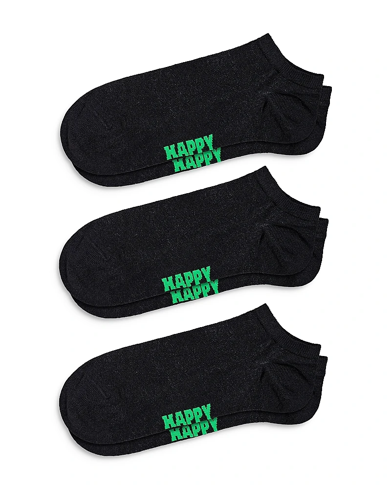 Happy Socks Solid Low Socks, Pack of 3