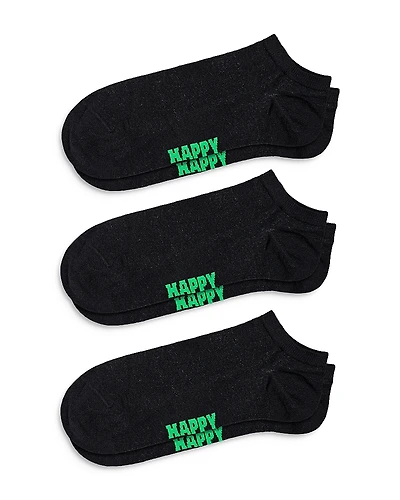 Happy Socks Solid Low Socks, Pack of 3