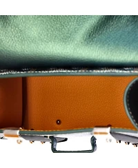 Nano Structured Saigon Top Handle Bag Coated Canvas with Leather