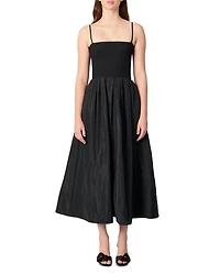 Strapless Mesh and Taffeta Dress