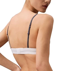 Cotton Modal Stretch Rib Unlined Triangle Bralette