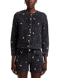 Lido Floral Denim Jacket