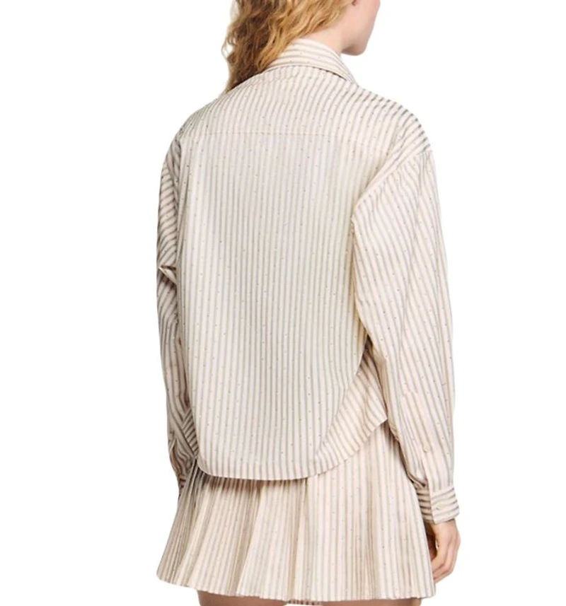 Striped Rhinestone Shirt