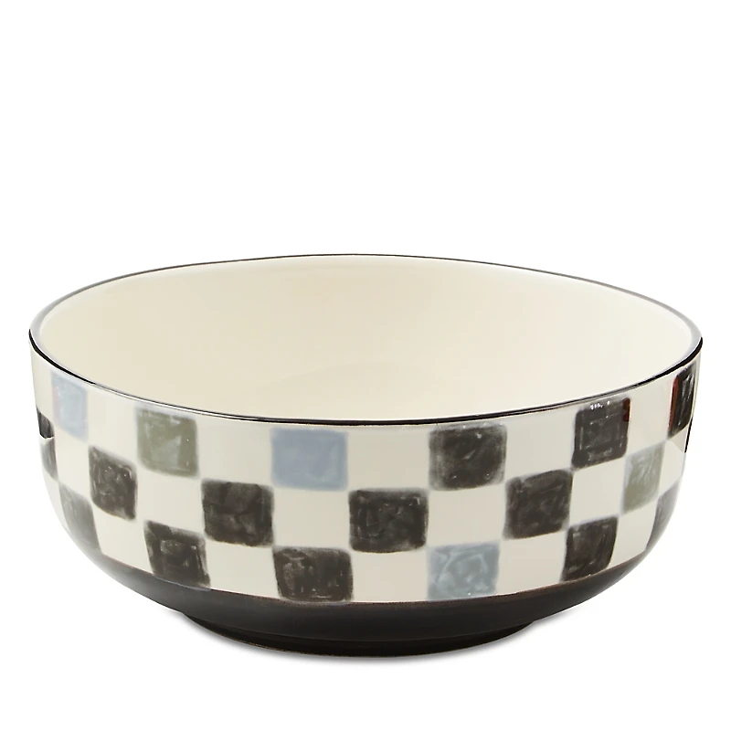 Mackenzie-Childs Check Serving Bowl