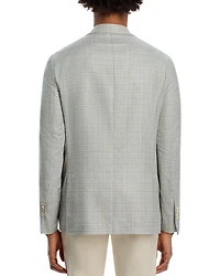 Silk & Wool Plaid Regular Fit Sport Coat
