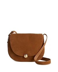 The Dakota Large Suede Saddle Bag