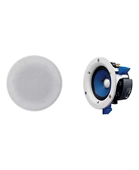 NS-IC400 90 Watt 4 Inch 2 Way In Ceiling Speakers - Pair (White)