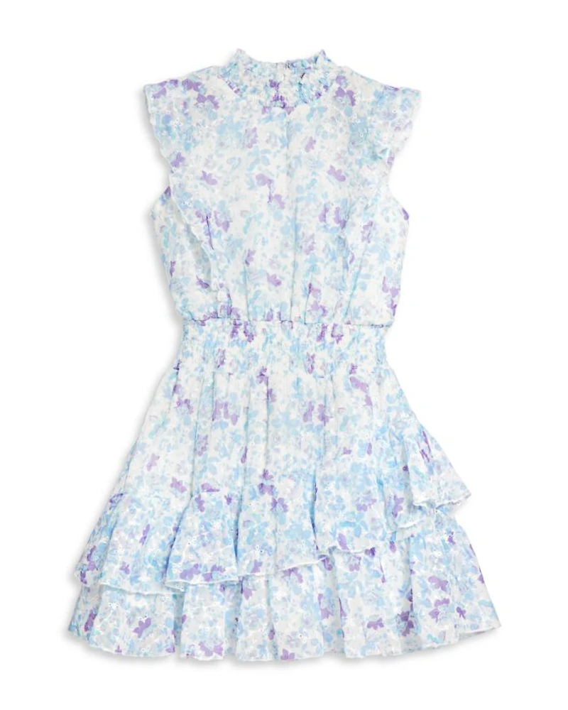 Girls' Floral Eyelet Dress, Little Kid, Big Kid - Exclusive