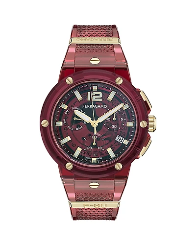 Ferragamo F-80 Translucent Chronograph, 44mm