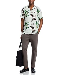 Regular Fit Short Sleeve Button Up Shirt