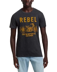 Chaser Short Sleeve Crewneck Rebel Motorcycle Tee