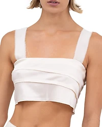 Nonchalant Label Cal Cropped Top