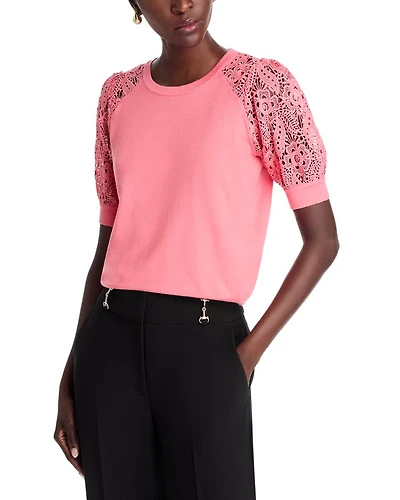 Felicity Crochet Sleeve Tee
