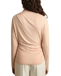 Daisy Draped Long Sleeve Top