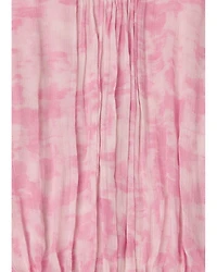 Dashed Brush Marks Midi Dress