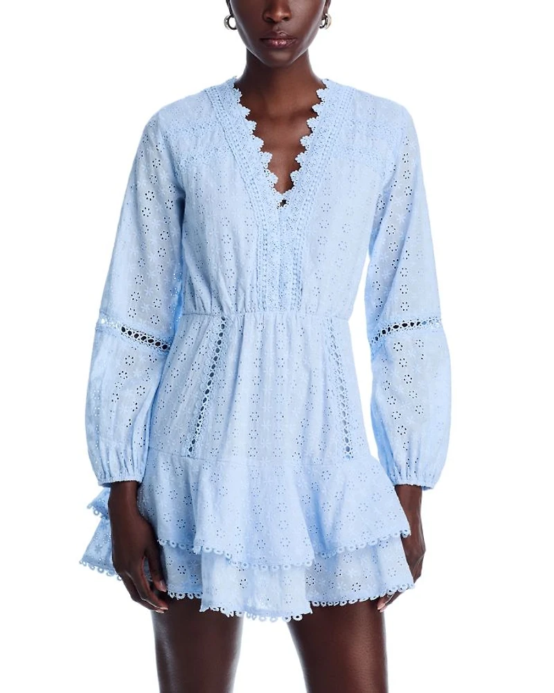 Eyelet Mini Dress - Exclusive