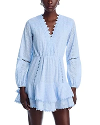 Eyelet Mini Dress - Exclusive