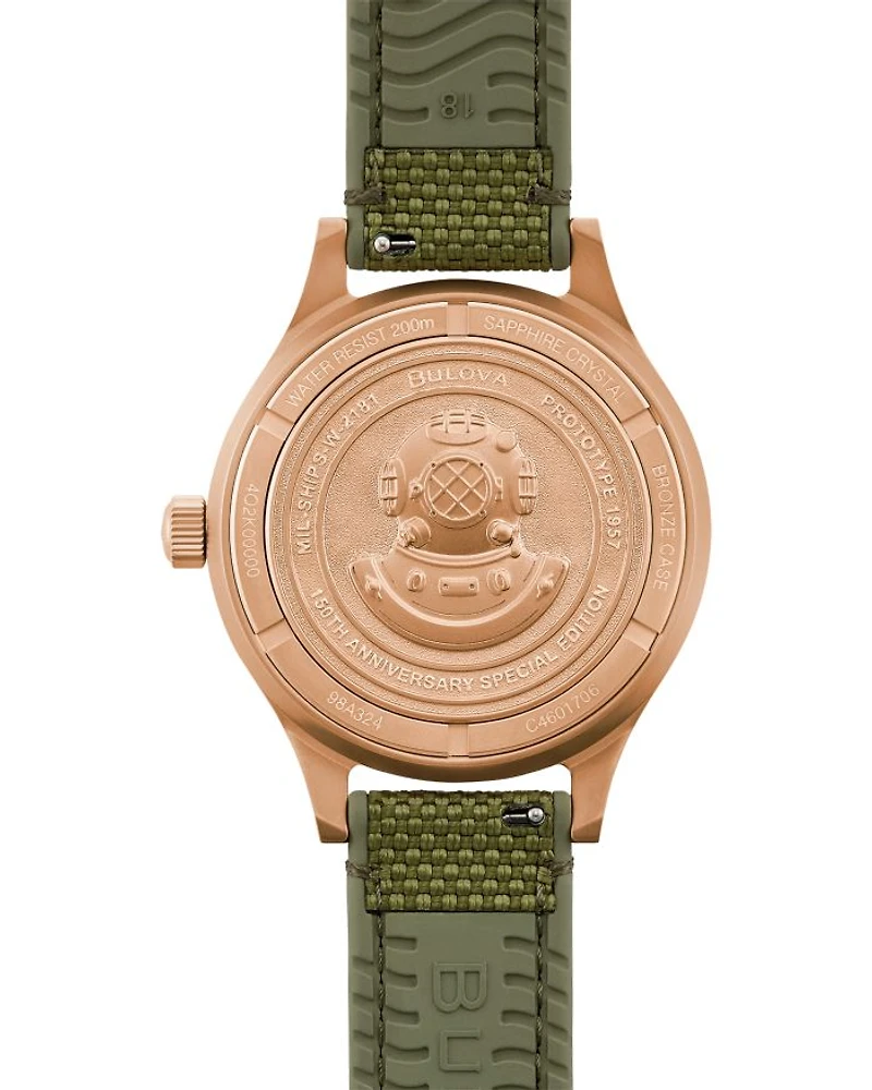 Mil-Ships Bronze Watch, 41mm