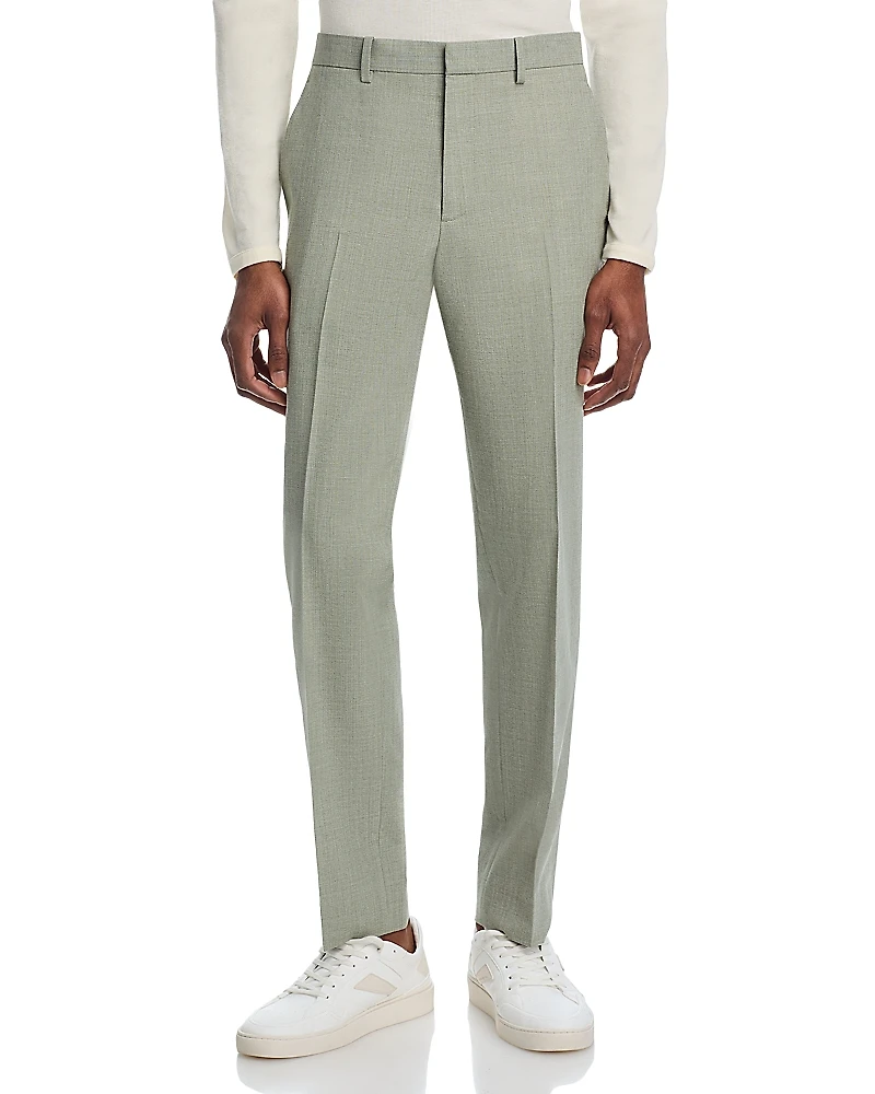 Theory Mayer Melange Solid Slim Fit Suit Pants