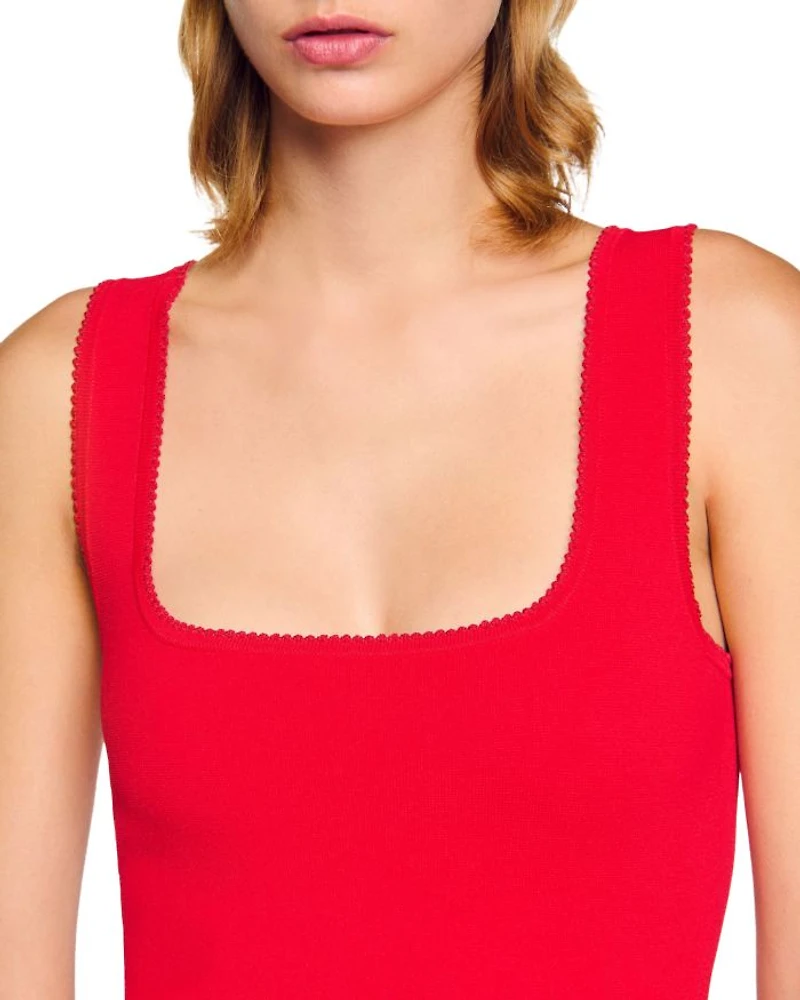 Ruffled Short Knit Dress