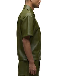 Short Sleeve Zip Front Shirt