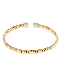 18K Yellow Gold Via Mercanti Tubogas Diamond Bangle Bracelet