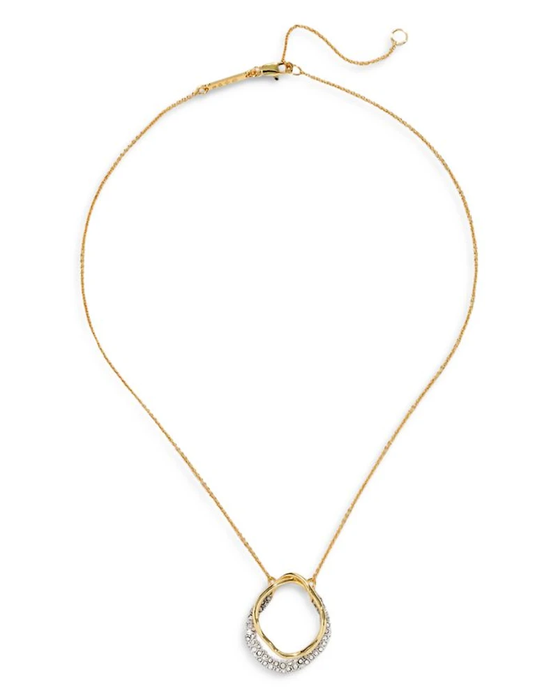 Solanales Crystal Orbit Necklace, 16"