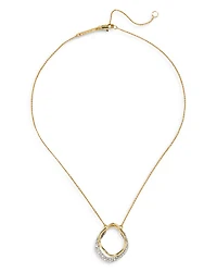 Solanales Crystal Orbit Necklace, 16"