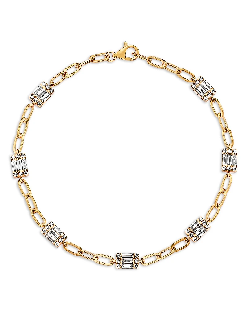 Bloomingdale's Fine Collection Diamond Station Bracelet