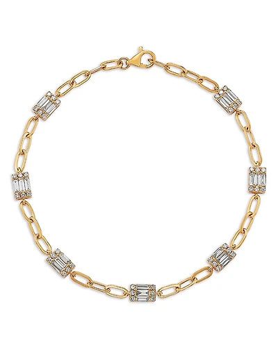 Bloomingdale's Fine Collection Diamond Station Bracelet