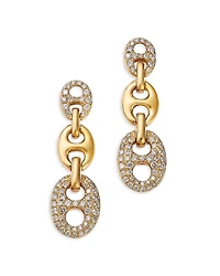 Bloomingdale's Fine Collection Diamond Pave Mariner Link Drop Earrings