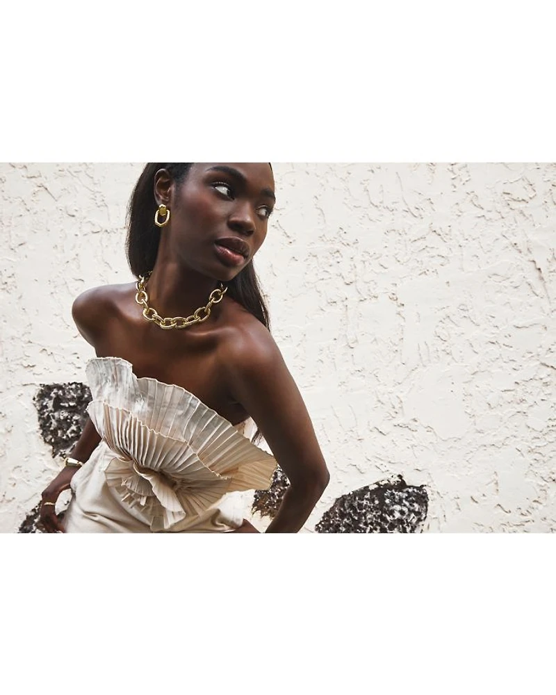 Kaia Open Frame Drop Earrings