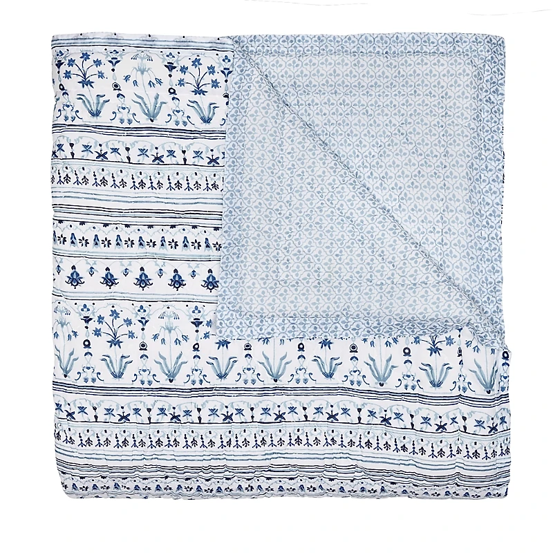 John Robshaw Dalina Lapis Quilt, Queen
